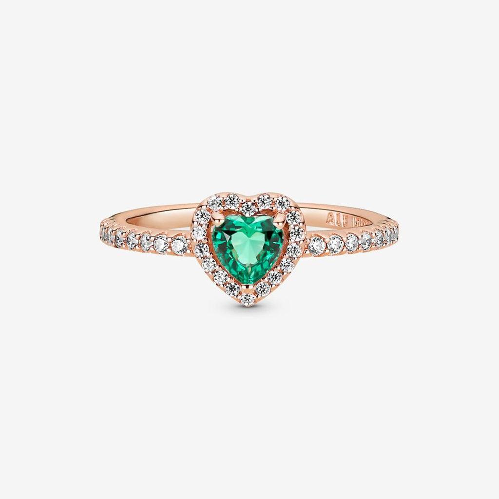 PANDORA : Sparkling Elevated Heart Ring - Image 4