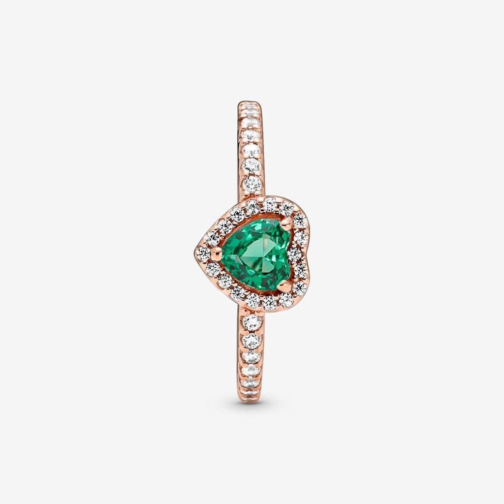 PANDORA : Sparkling Elevated Heart Ring - Image 5