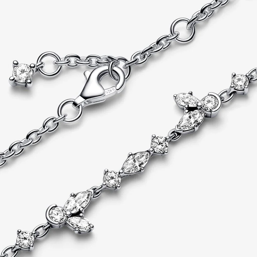 PANDORA : Sparkling Herbarium Cluster Chain Bracelet - Image 4