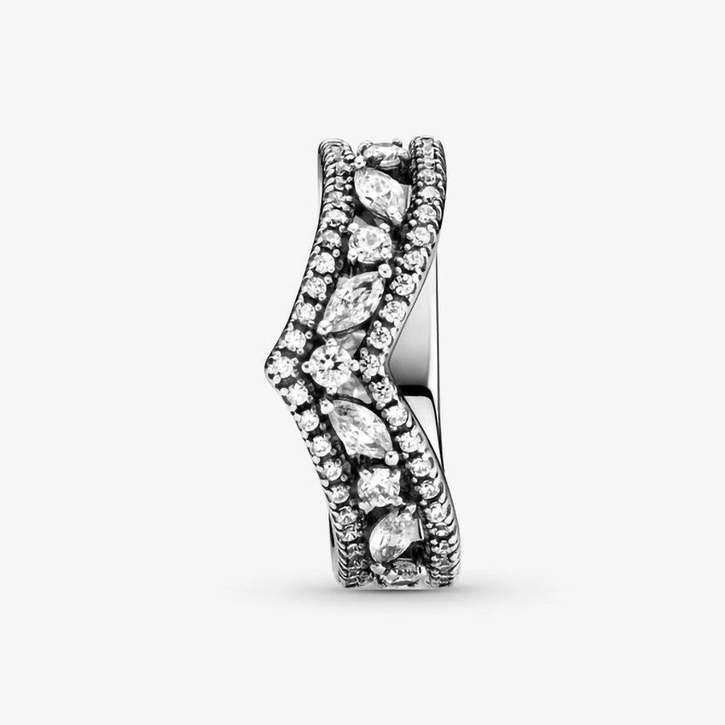 PANDORA : Sparkling Marquise Double Wishbone Ring - Image 3