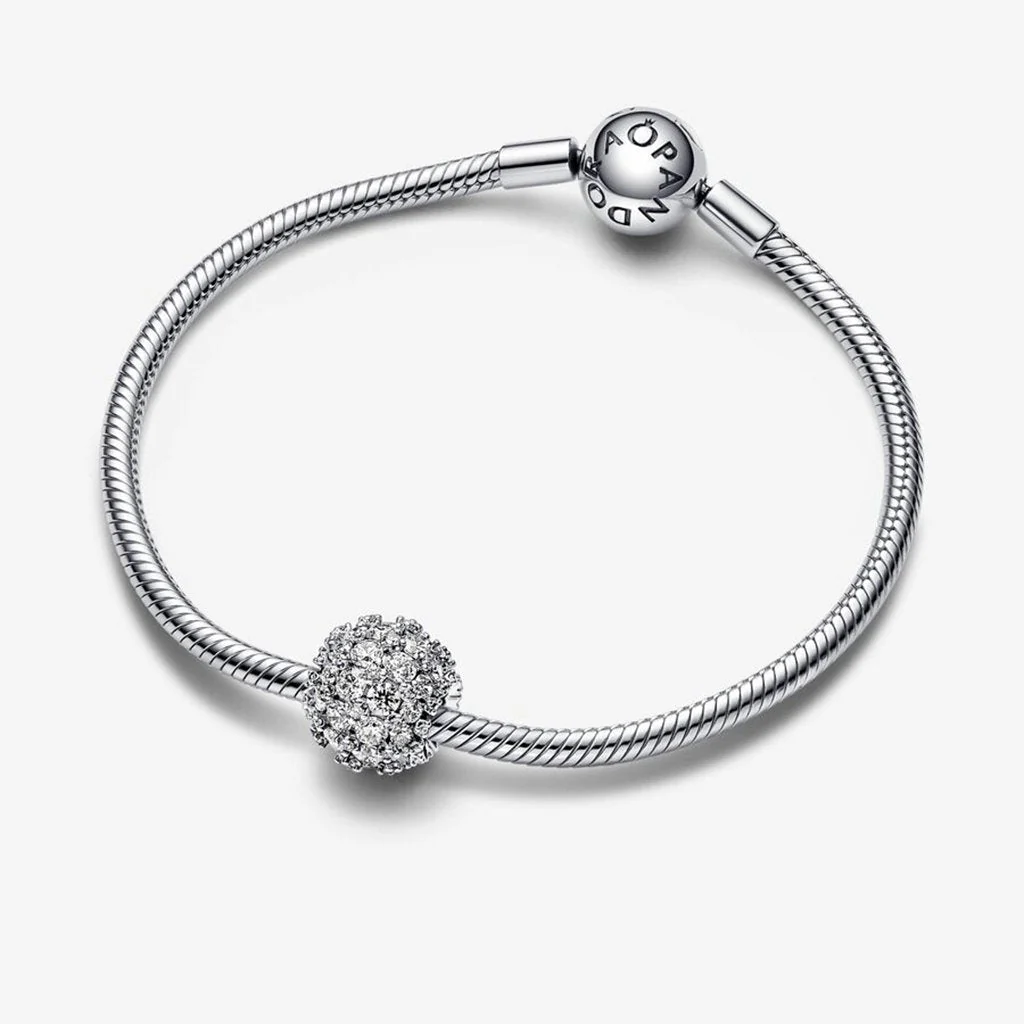 PANDORA : Sparkling Pavé Round Charm - Image 5