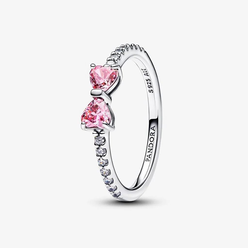 PANDORA : Sparkling Pink Bow Ring