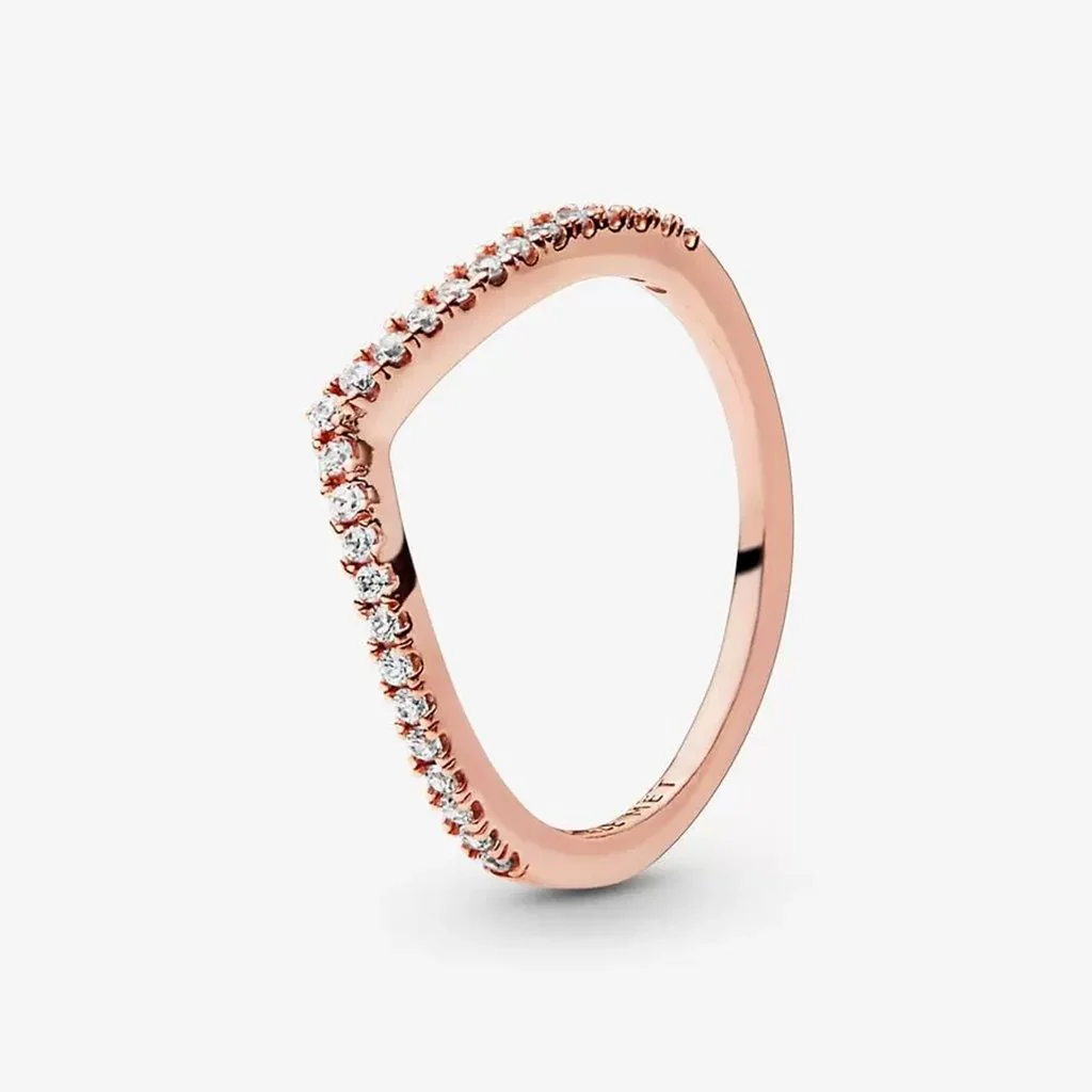 PANDORA : Sparkling Wishbone Ring - Image 5