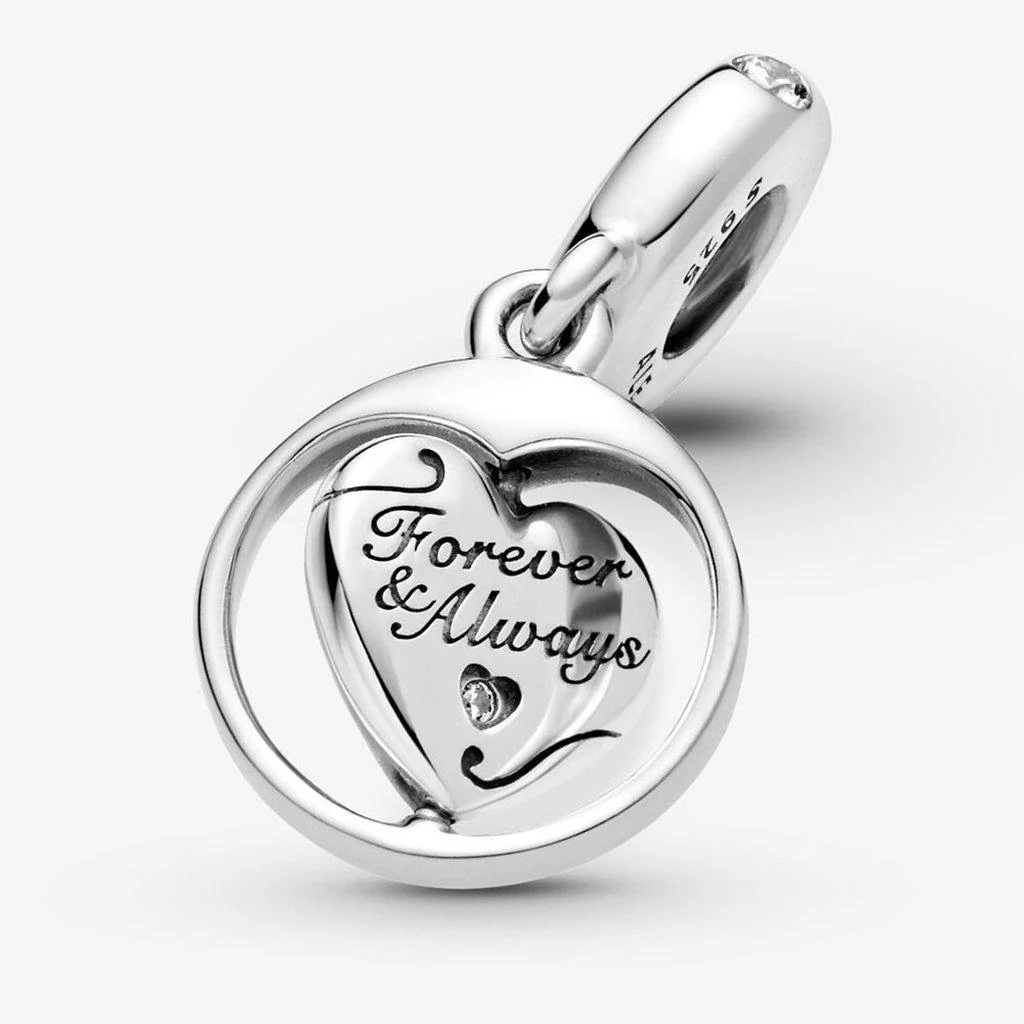 PANDORA : Spinning Forever & Always Soulmate Dangle Charm - Image 4