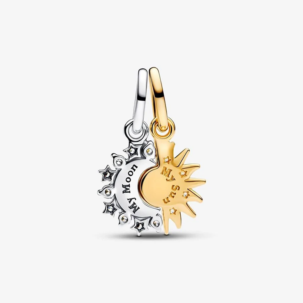 PANDORA : Splittable Sun & Moon Dangle Charm - Image 3