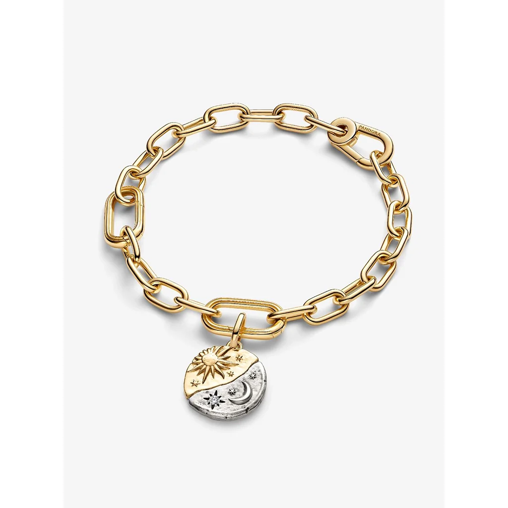 PANDORA : Sun and Moon Medallion Charm - Image 2