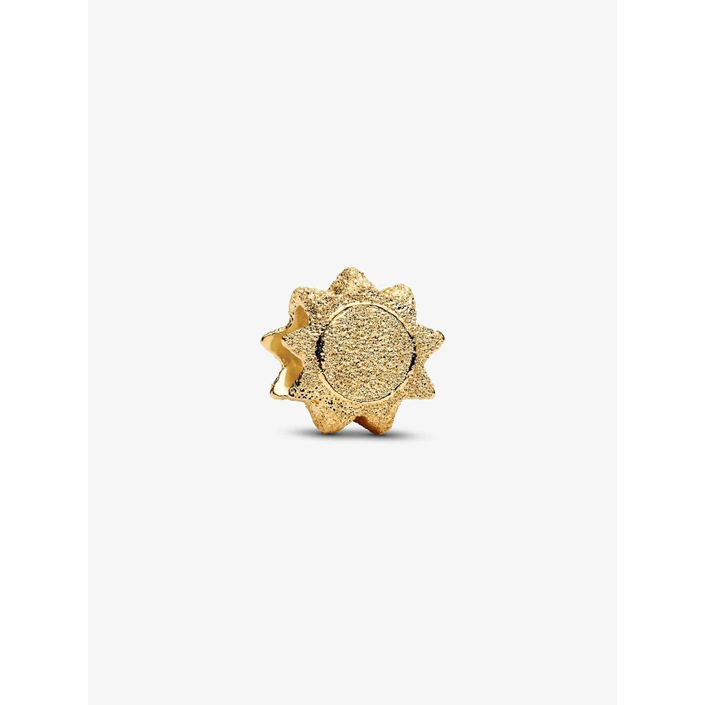 PANDORA : Textured Sun Mini Charm - Gold