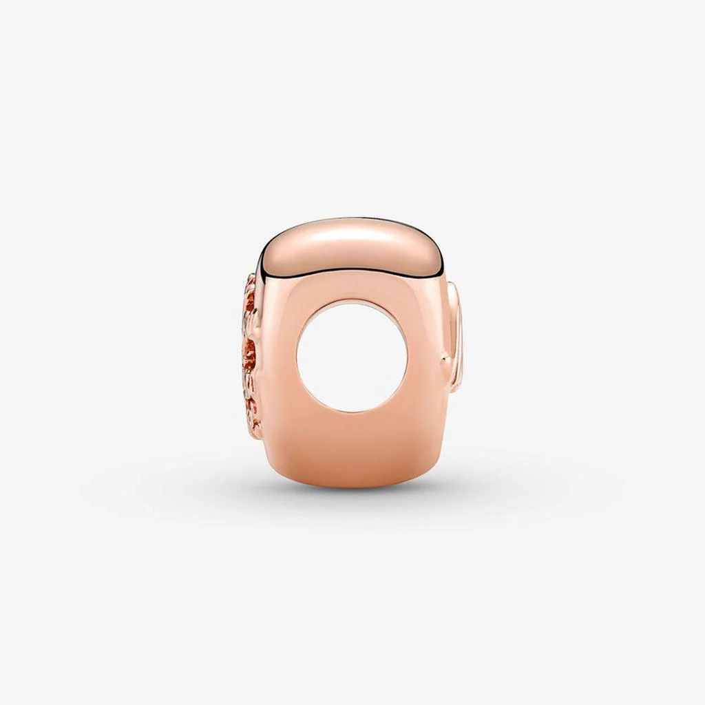 PANDORA : Thank You Mom Heart Charm - 14kt Rose Gold - Image 4