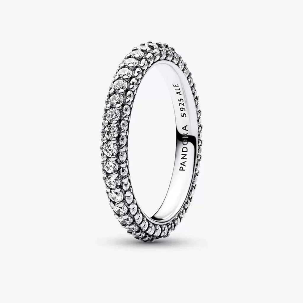 PANDORA : Timeless Pavé Single-row Ring in Sterling Silver