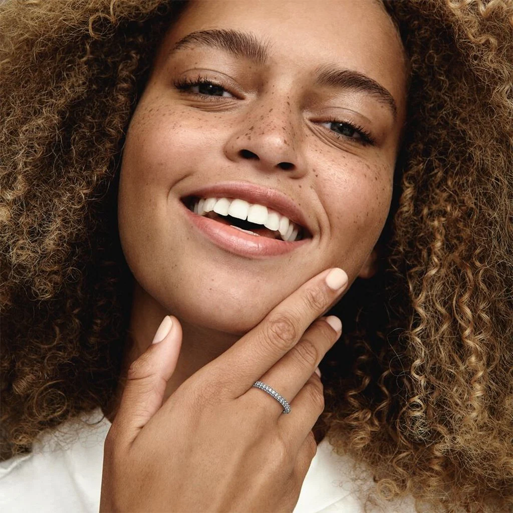 PANDORA : Timeless Pavé Single-row Ring in Sterling Silver - Image 2