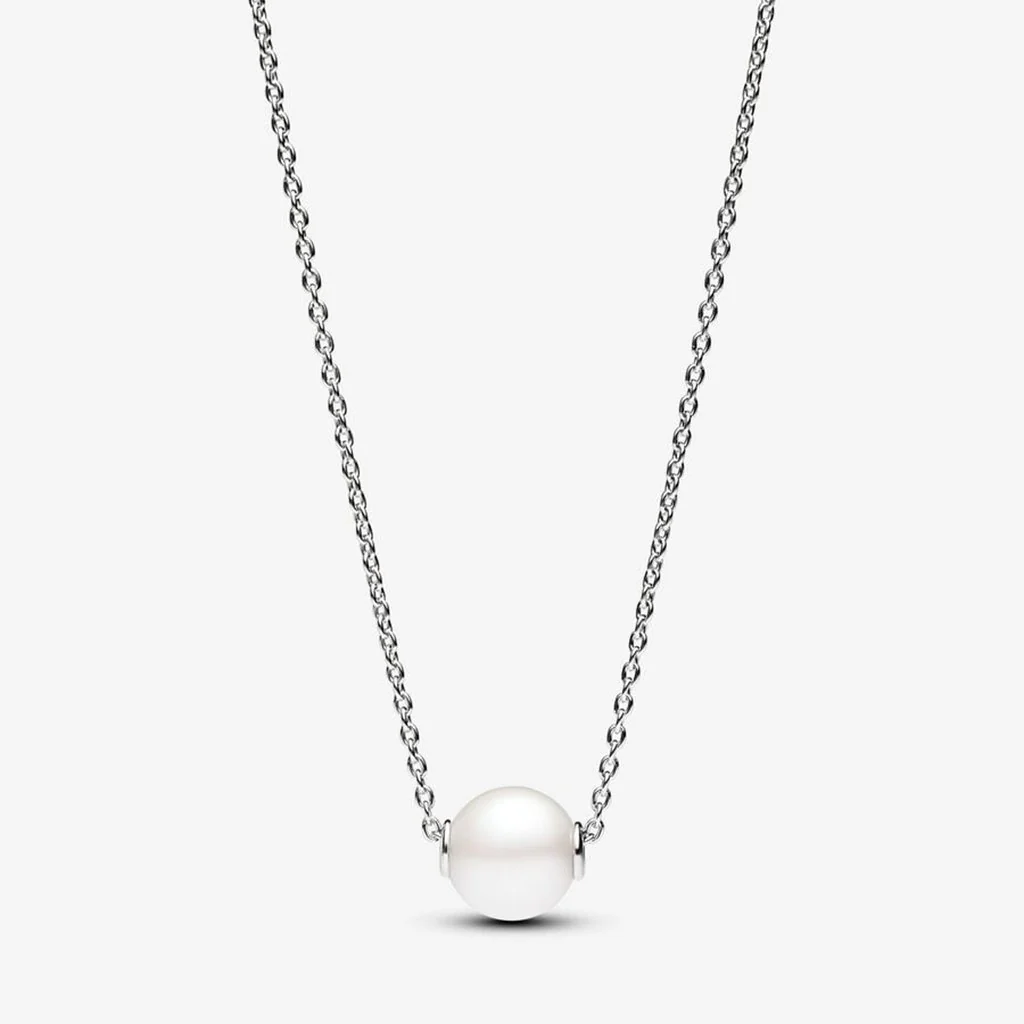 PANDORA : Treated Freshwater Cultured Pearl Collier Necklace - Sterling Silver