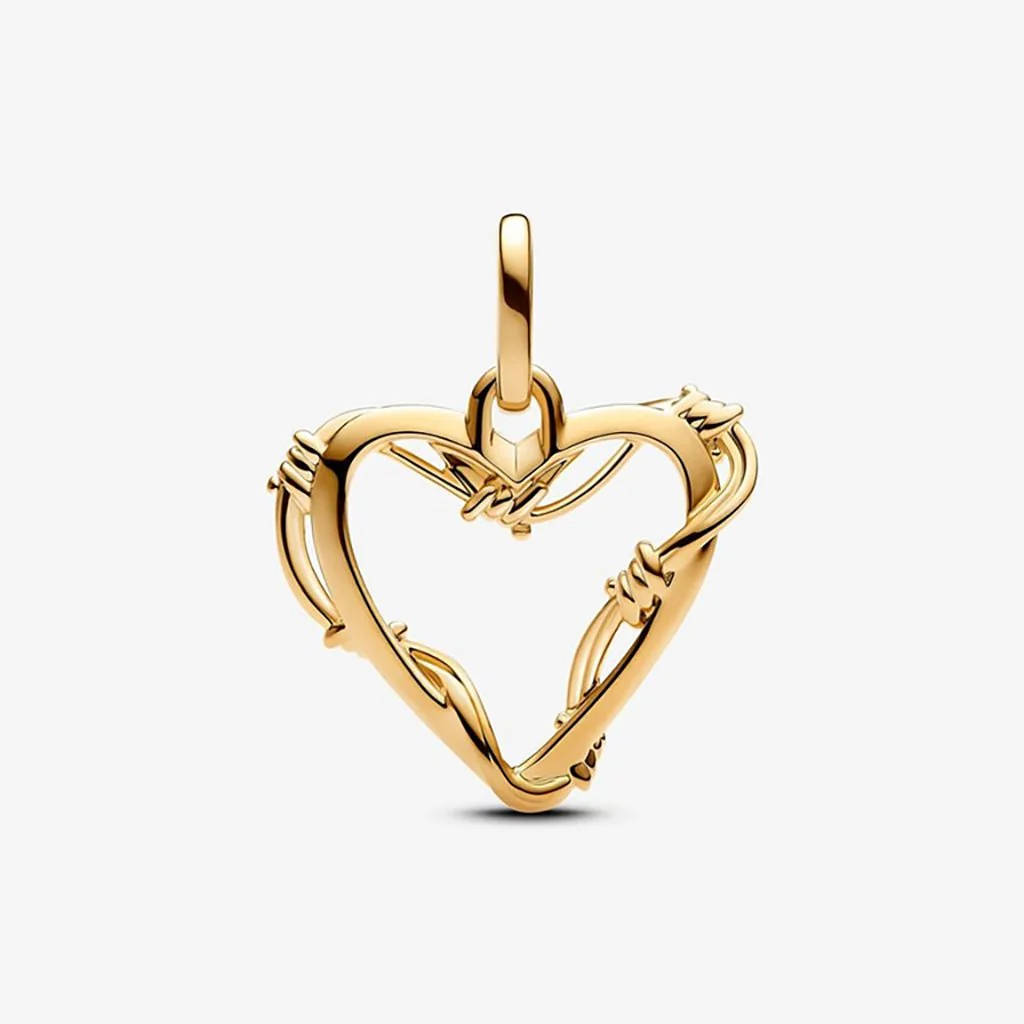 PANDORA : Wire Heart Dangle Charm - Image 3