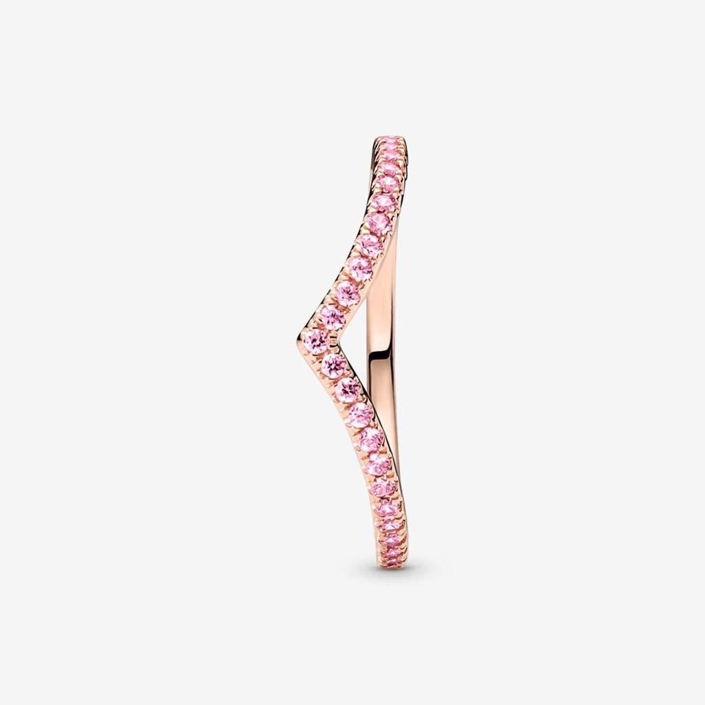 PANDORA : Wish Sparkling Pink Ring - Image 3