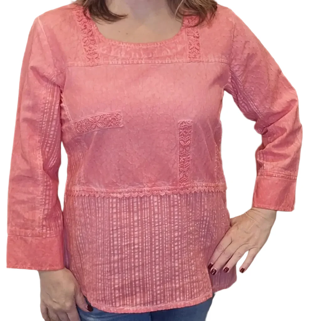 Parsley & Sage : Coral Nellie Top