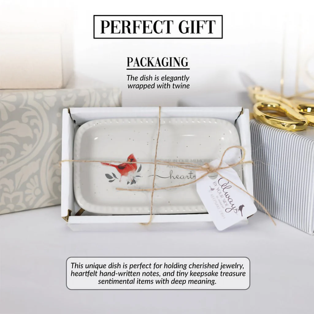 Pavilion Gift Co : In Our Hearts - 5" x 3" Keepsake Dish - Image 3