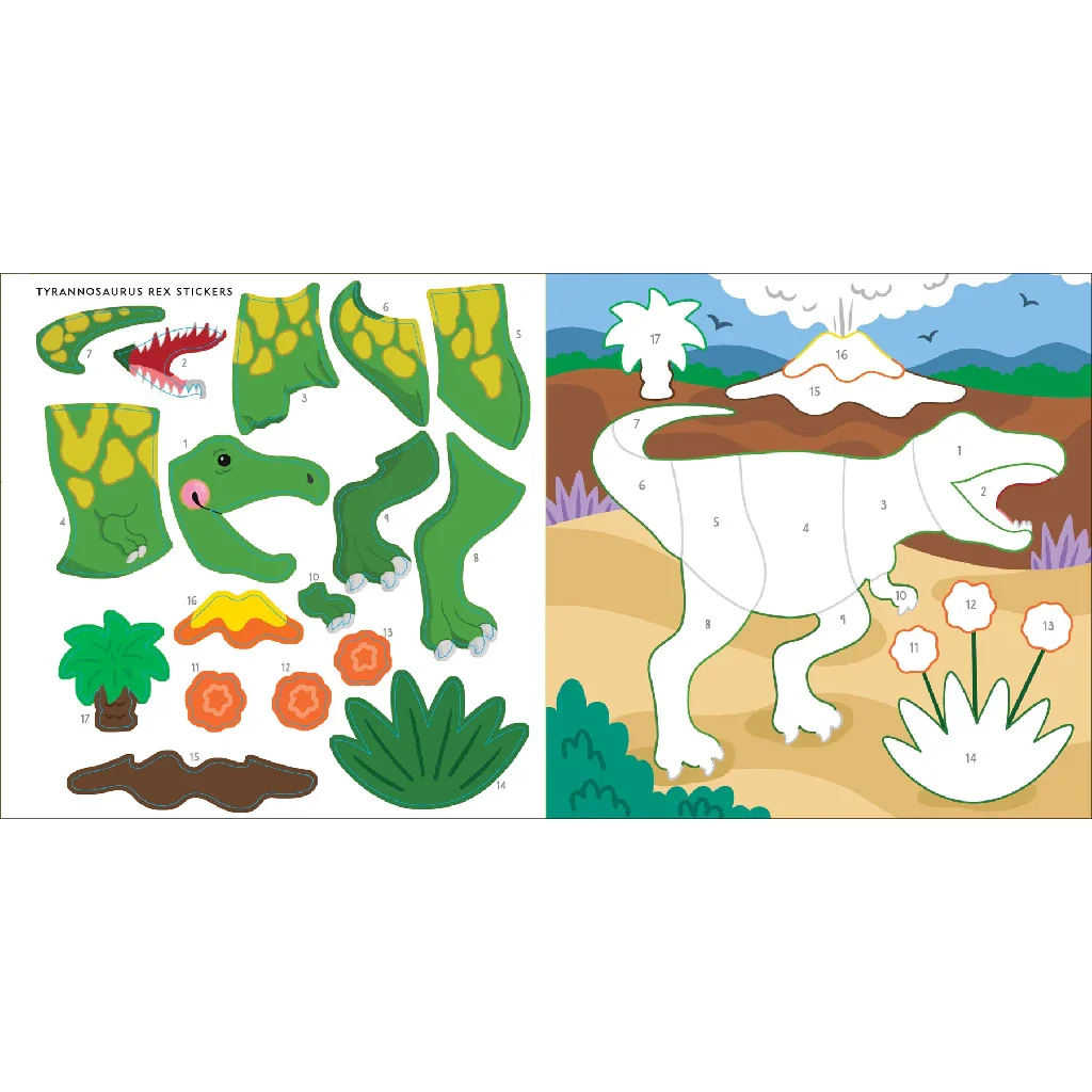 Peter Pauper Press : My First Color-by- Dinosaurs Sticker Book - Image 3
