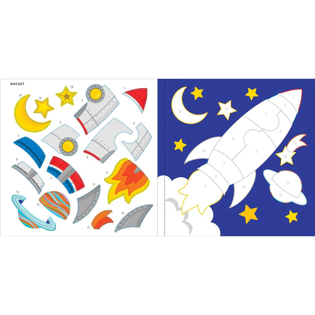Peter Pauper Press : My First Color-by-Sticker Book - Outer Space - Image 3
