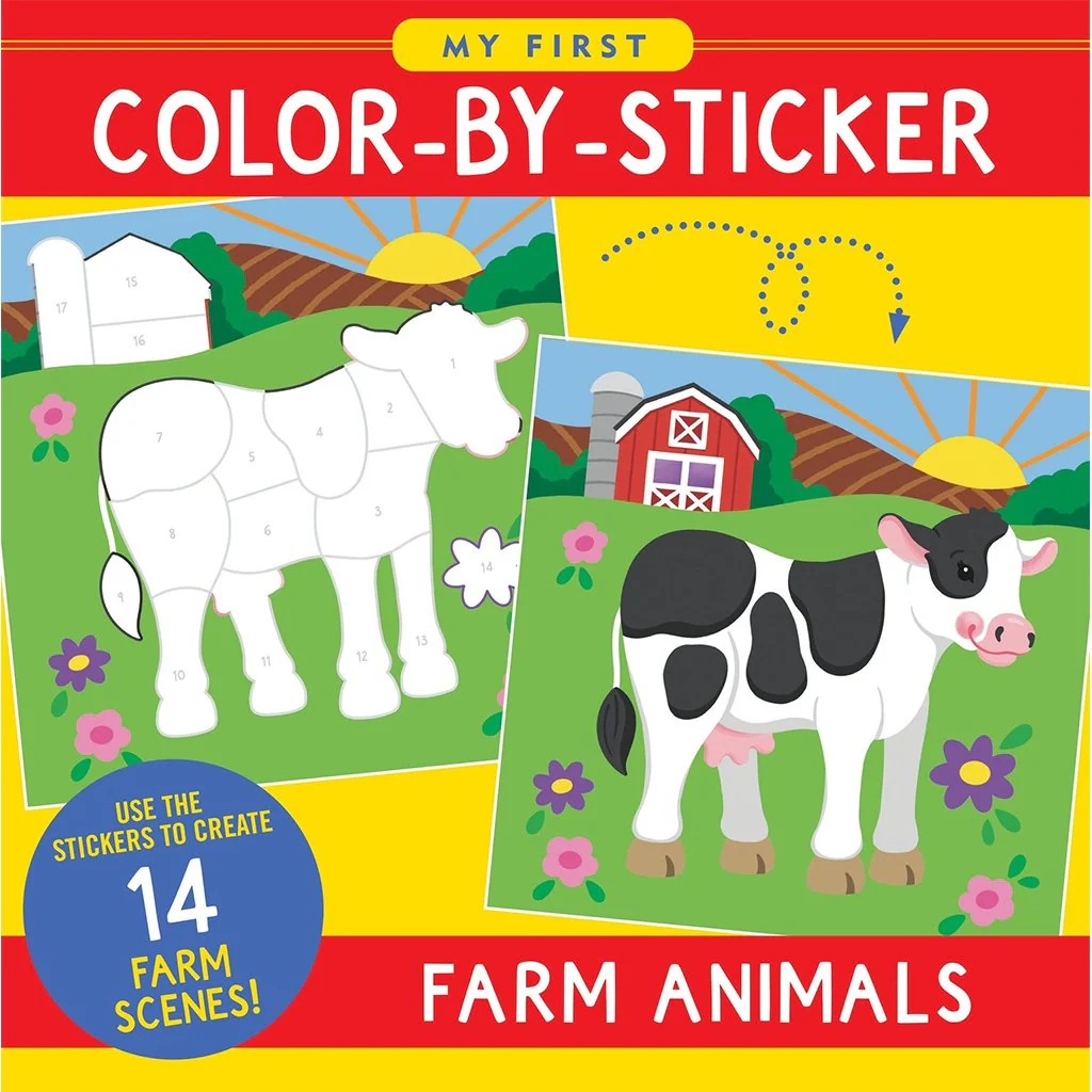 Peter Pauper Press : My First Color-by-Sticker - Farm Animals