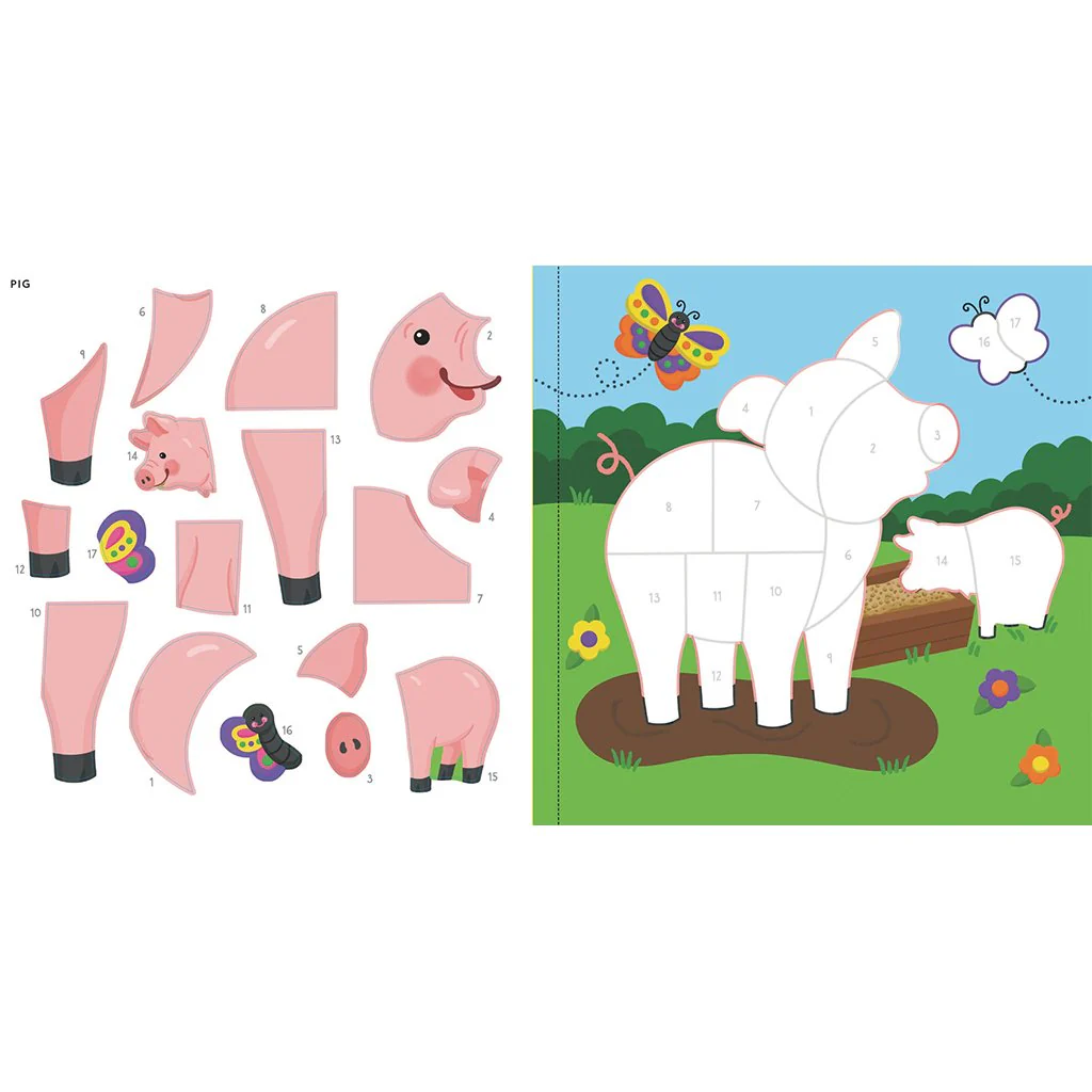 Peter Pauper Press : My First Color-by-Sticker - Farm Animals - Image 3