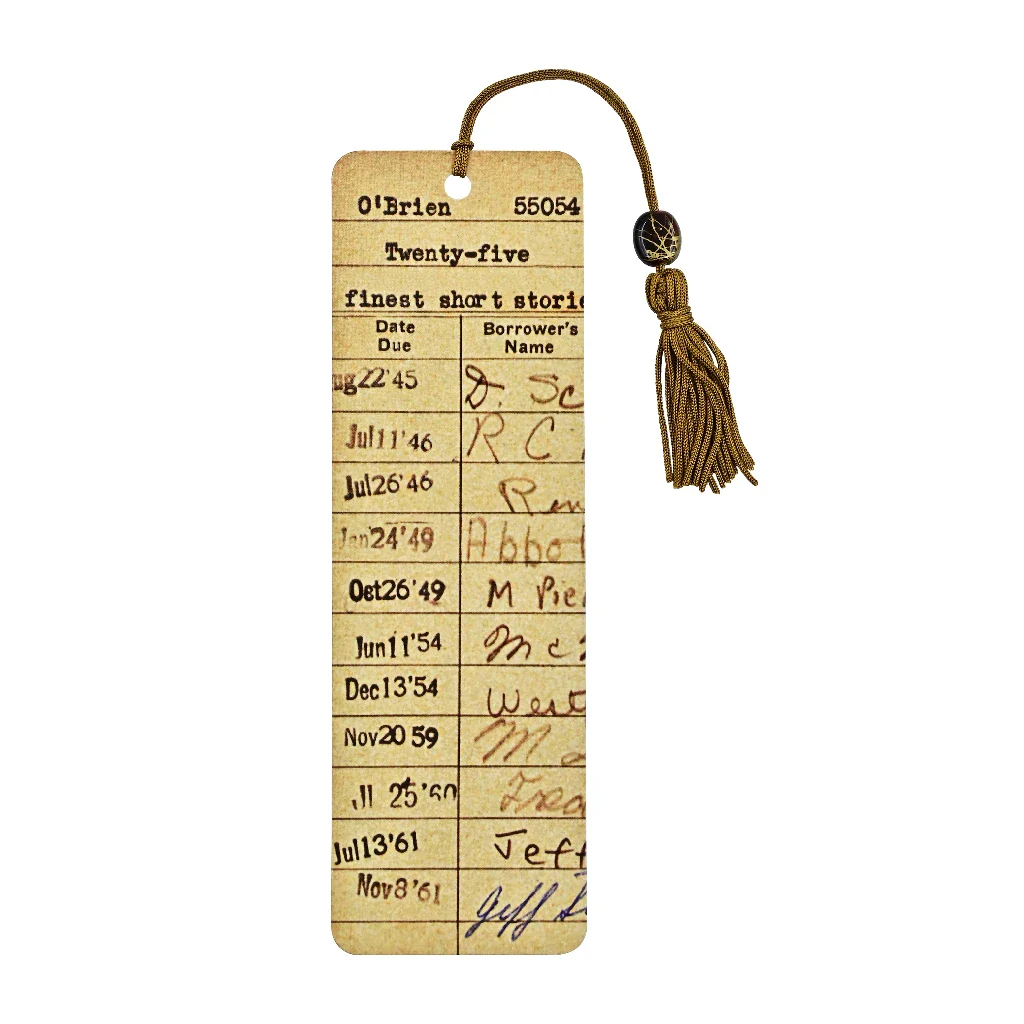 Peter Pauper Press : Vintage Library Card Beaded Bookmark