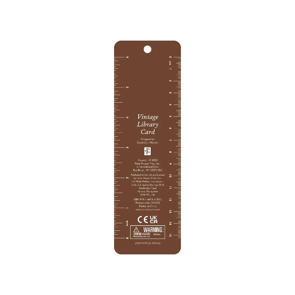 Peter Pauper Press : Vintage Library Card Beaded Bookmark - Image 3