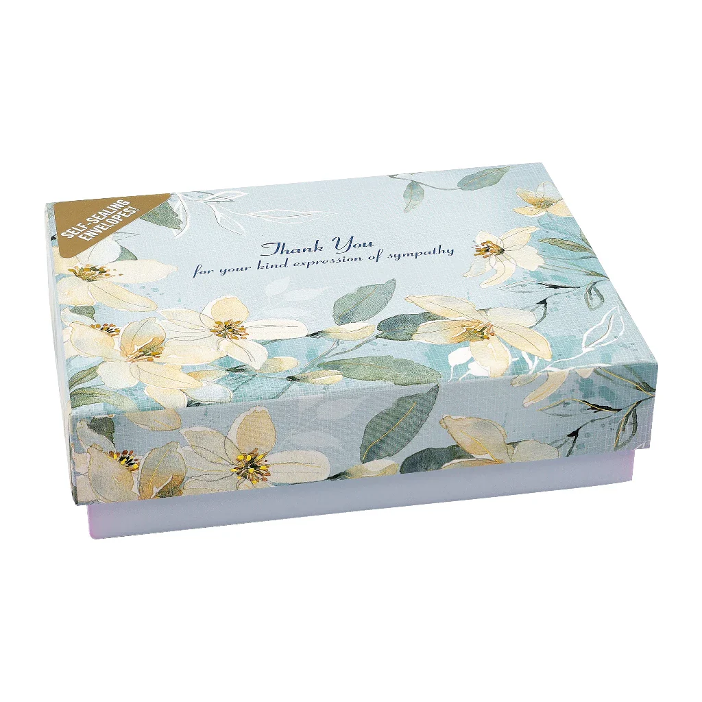 Peter Pauper Press : White Jasmine Sympathy Thank You Notes
