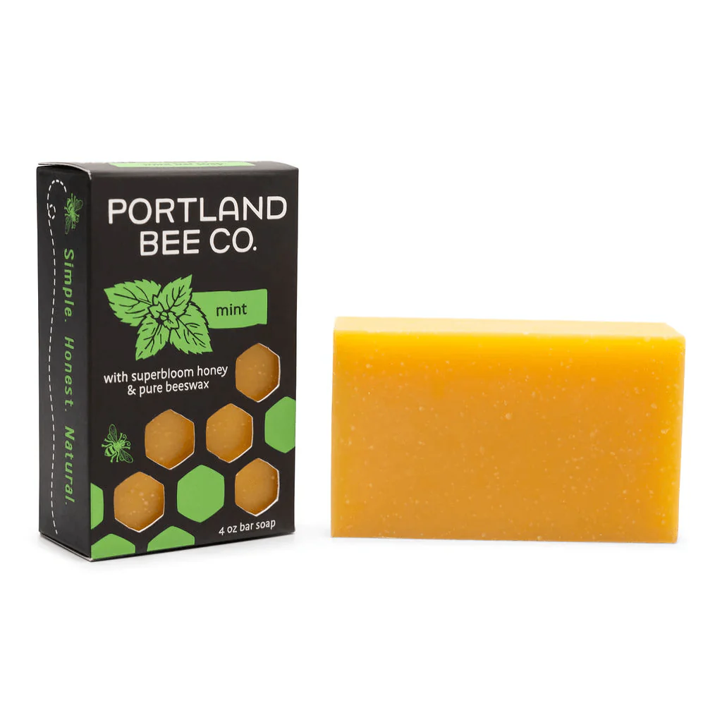 Portland Bee : Beeswax and Honey Soap Bar - Mint