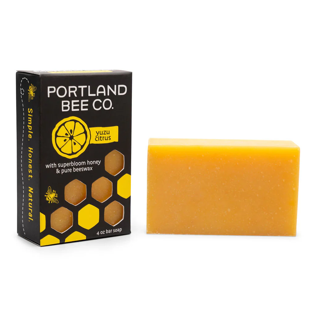 Portland Bee : Beeswax and Honey Soap Bar - Yuzu Citrus