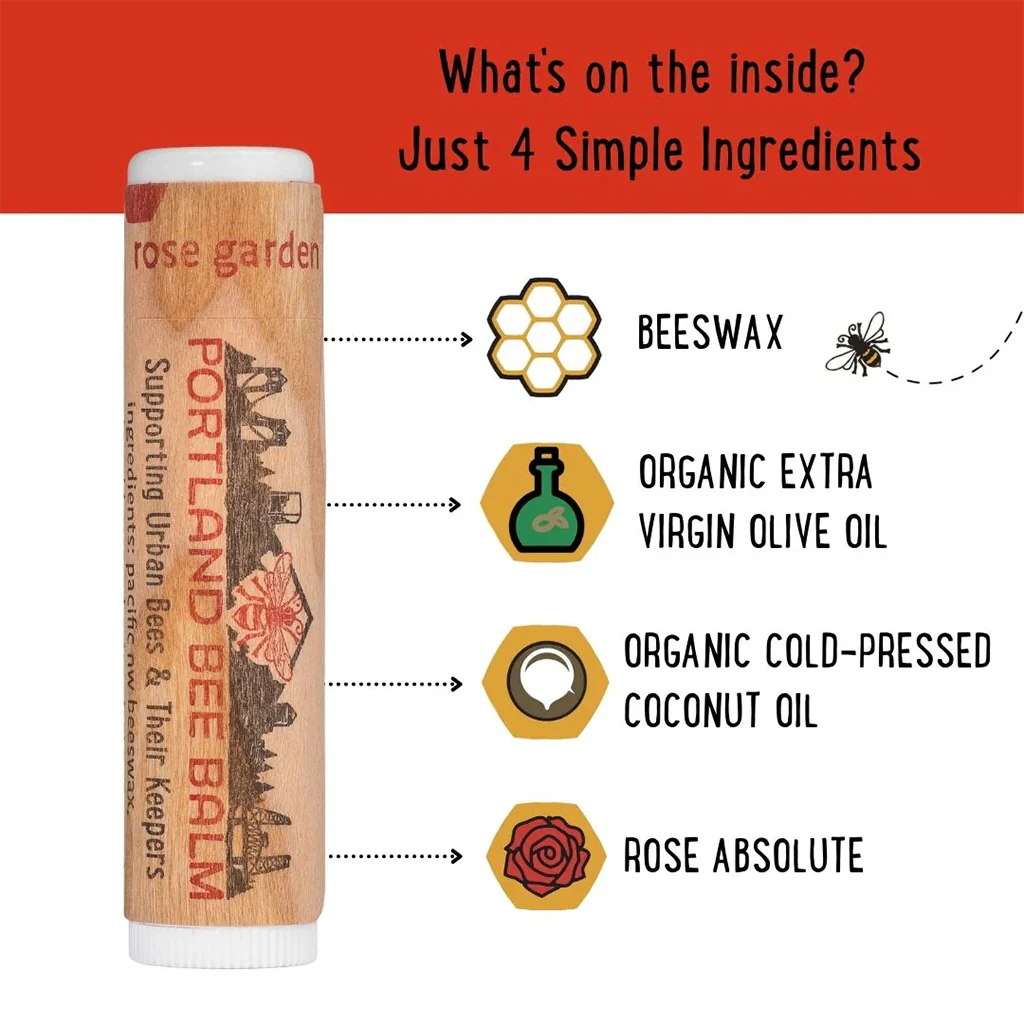 Portland Bee : Rose Garden Lip Balm - Image 3