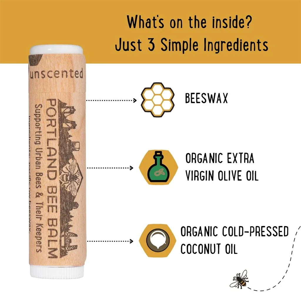 Portland Bee : Unscented Lip Balm - Image 3