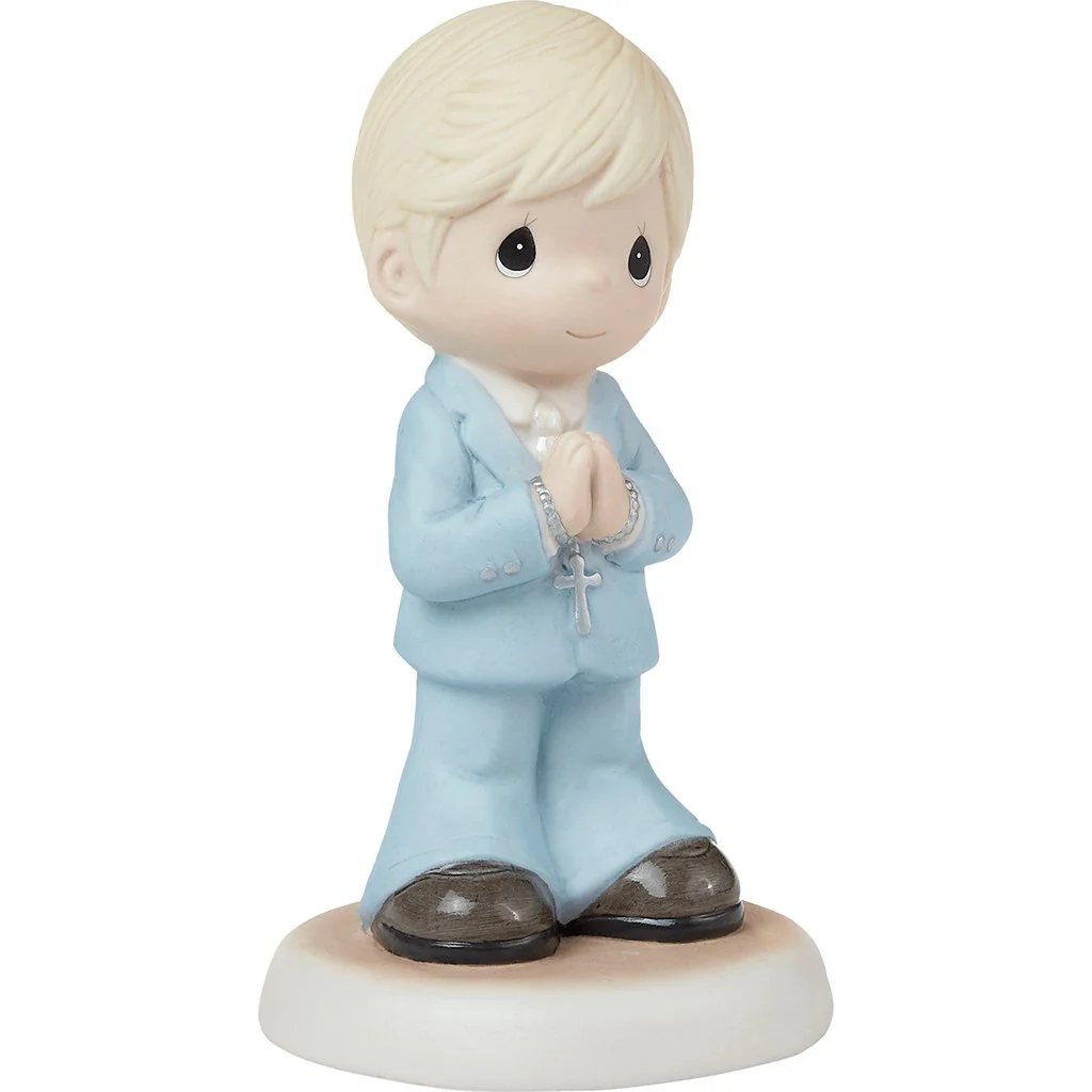 Precious Moments : Blessings On Your First Communion Blond Hair Boy Figurine - Image 3