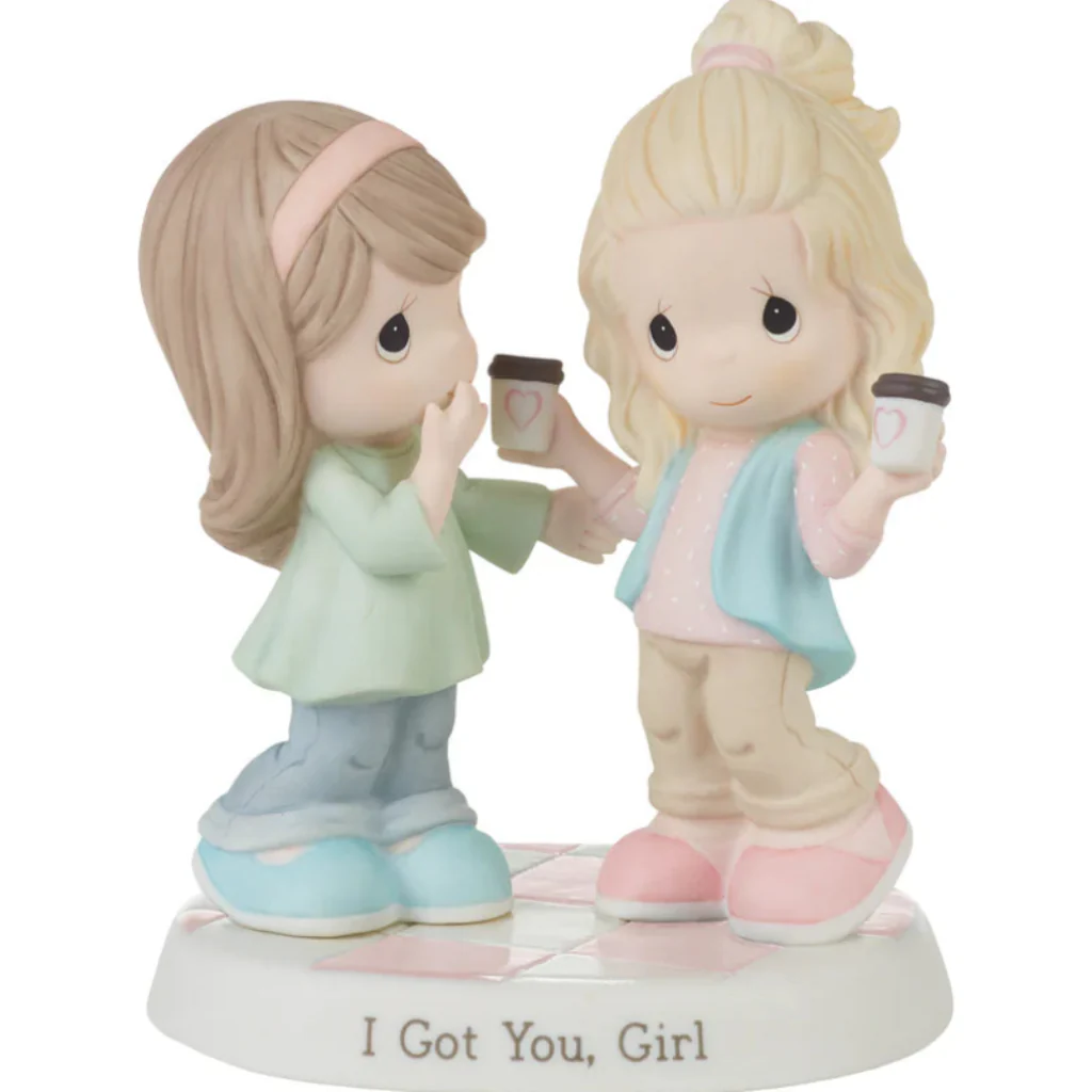 Precious Moments : Two Girls With Coffee Figurine