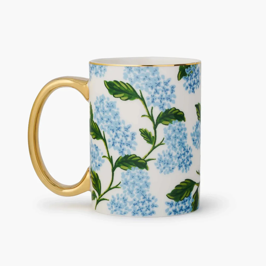 Rifle Paper Co : Hydrangea Porcelain Mug - Image 3