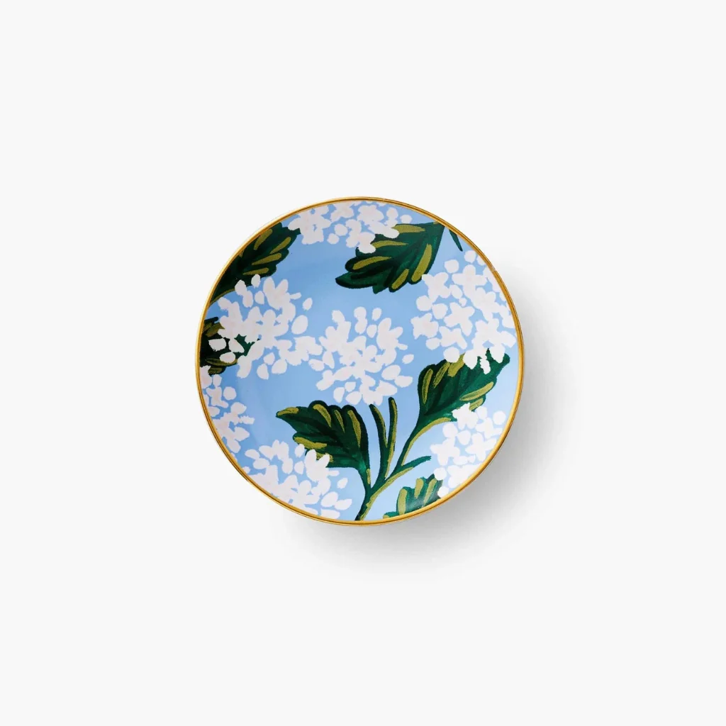 Rifle Paper Co : Hydrangea Porcelain Ring Dish
