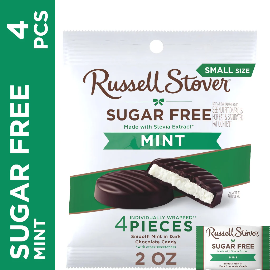 Russell Stover Candies: Sugar Free Mint 2Oz Bag