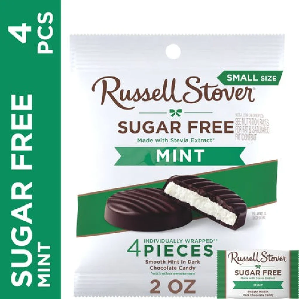 Russell Stover : Sugar Free Dark Chocolate Mint Candy
