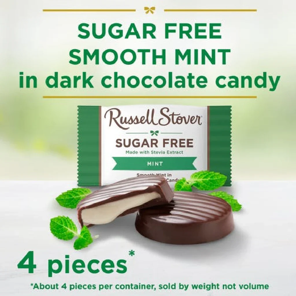 Russell Stover : Sugar Free Dark Chocolate Mint Candy - Image 2