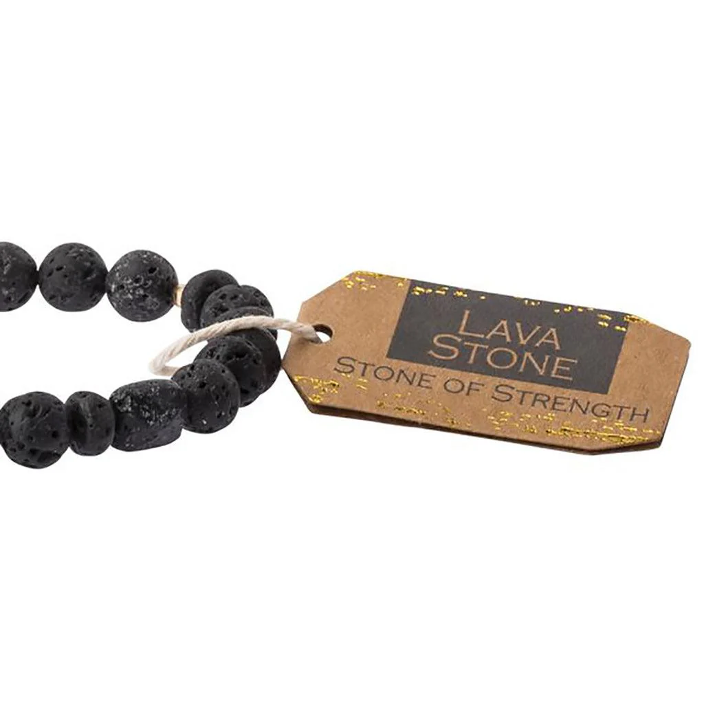 Scout Curated Wears : Lava Stone Bracelet - Stone of Strength - Image 2