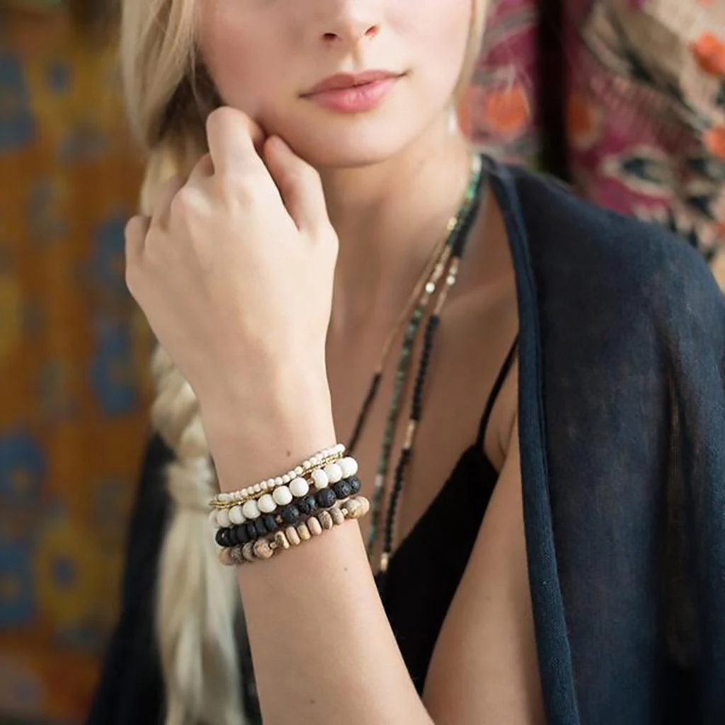 Scout Curated Wears : Lava Stone Bracelet - Stone of Strength - Image 3