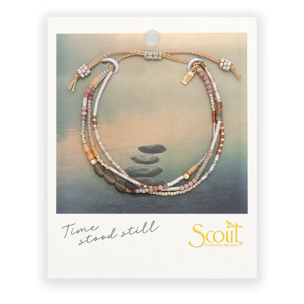 Scout Curated Wears : Mixed Media Bracelet - Labradorite/Gold - Image 3