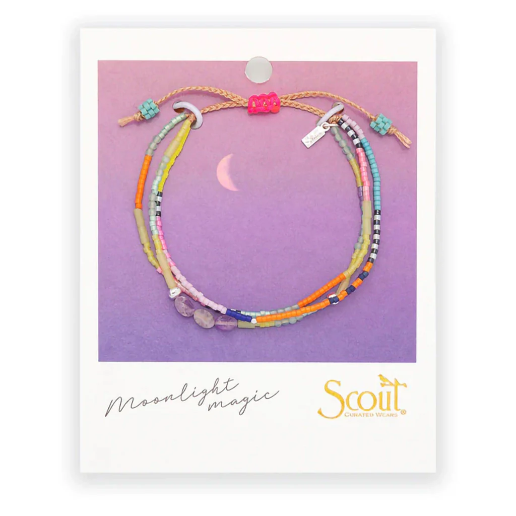 Scout Curated Wears : Mixed Media Bracelet - Amethyst/Silver - Image 3