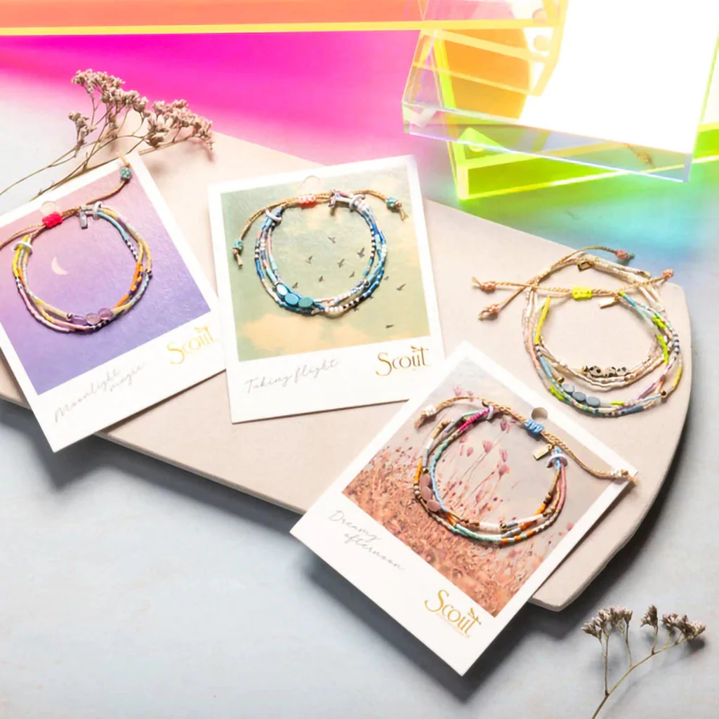 Scout Curated Wears : Mixed Media Bracelet - Truth/Lapis/Gold - Image 3