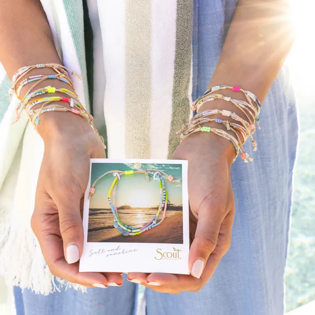 Scout Curated Wears : Mixed Media Bracelet - Truth/Lapis/Gold - Image 5