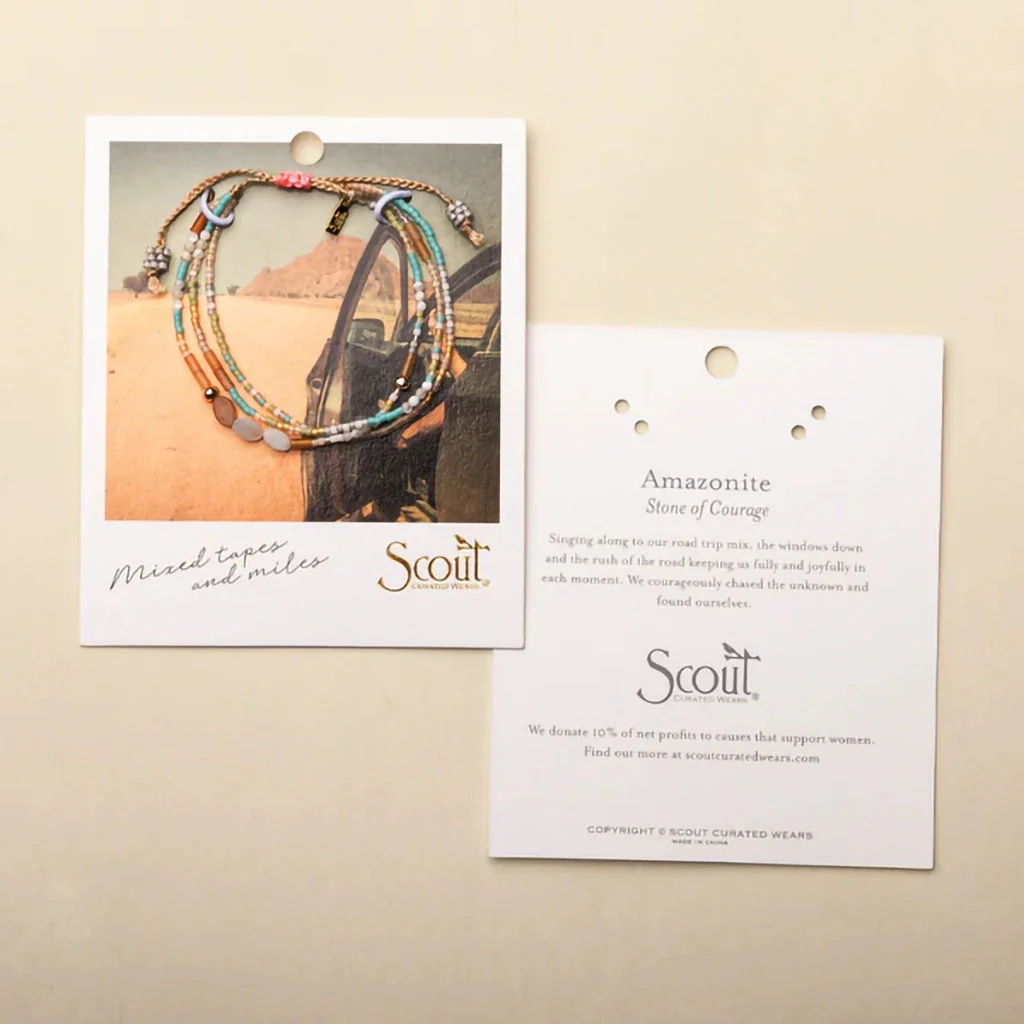 Scout Curated Wears : Mixed Media Bracelet - Truth/Lapis/Gold - Image 6