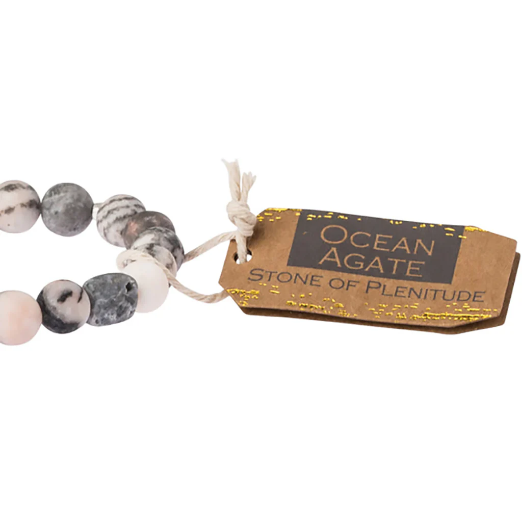 Scout Curated Wears : Stone Stack Bracelet - Ocean Agate - Image 2