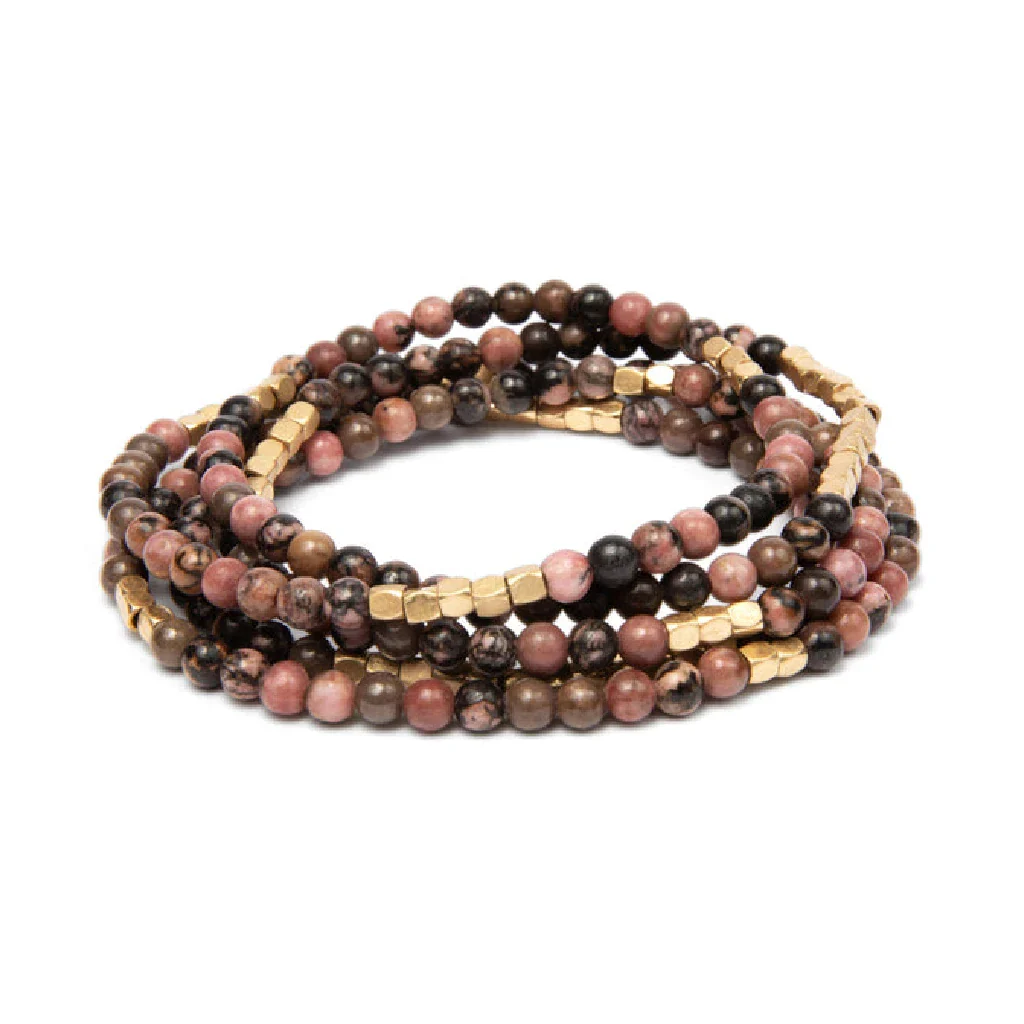 Scout Curated Wears : Stone Wrap Rhodochrosite/Gold - Stone of Love - Image 2