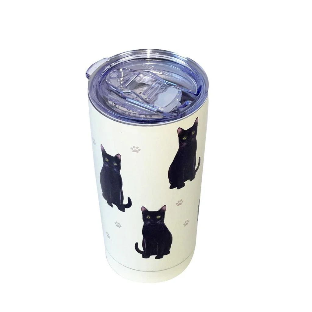 Serengeti : Black Cat Ultimate Tumbler - Stainless Steel