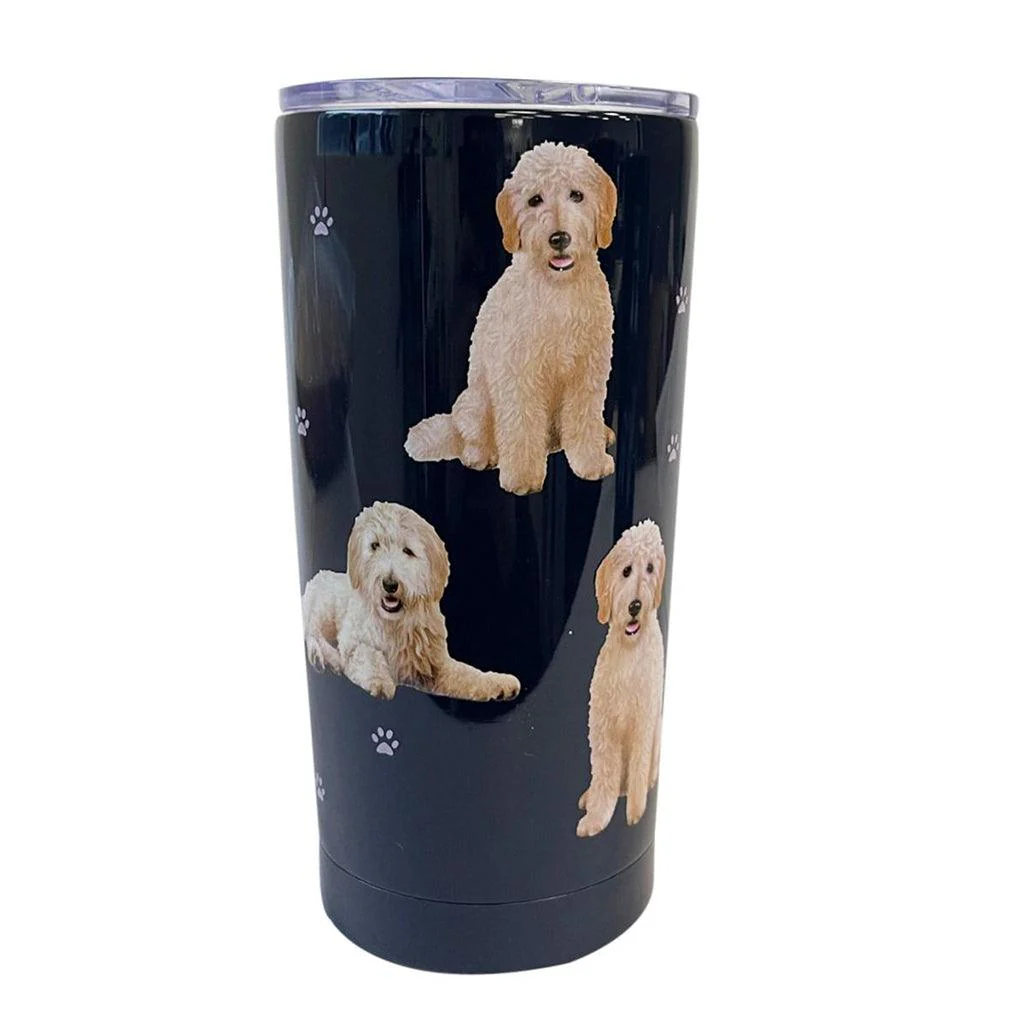 Serengeti :  Goldendoodle Ultimate Tumbler - Stainless Steel - Image 2