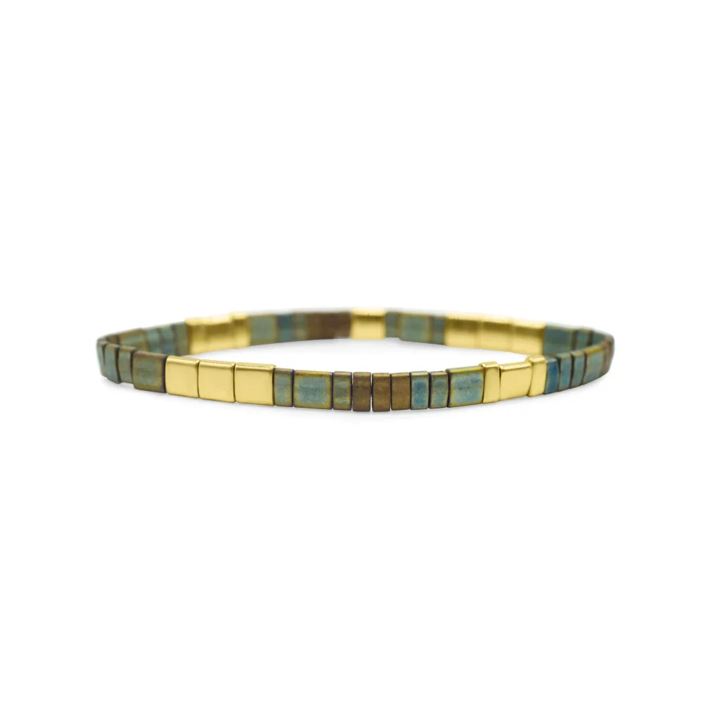 Stia : SURVIVOR - Morse Code Tila Beaded Bracelet - Image 2
