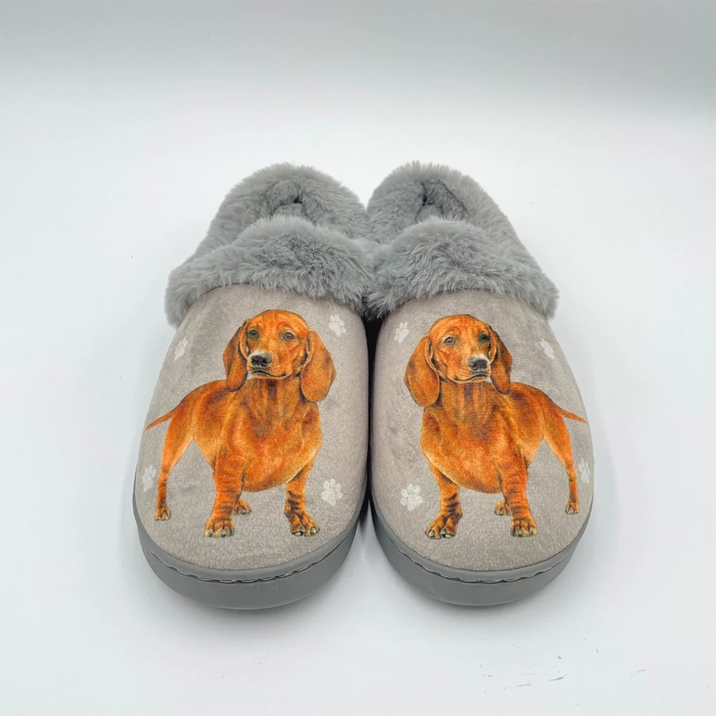 Snuggs : Dachshund Red - Slippers - Image 2